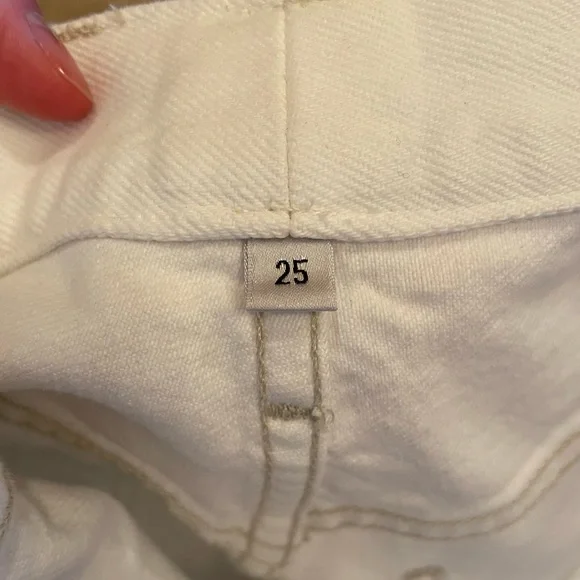 REVOLVE AGOLDE 90’s White Mid Rise Loose Jean